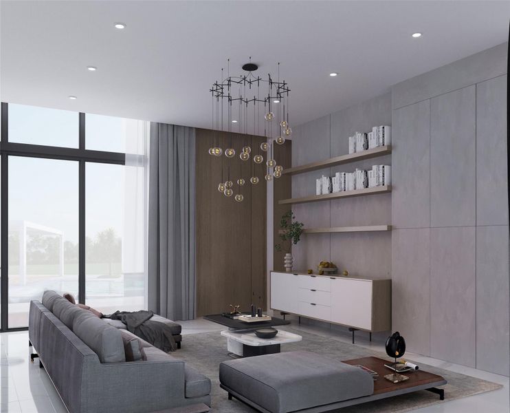 Furnished interior view inside a new home in , Southwest Ranches (Image 5). Furnished interior view inside a new home in , Southwest Ranches (Image 5).