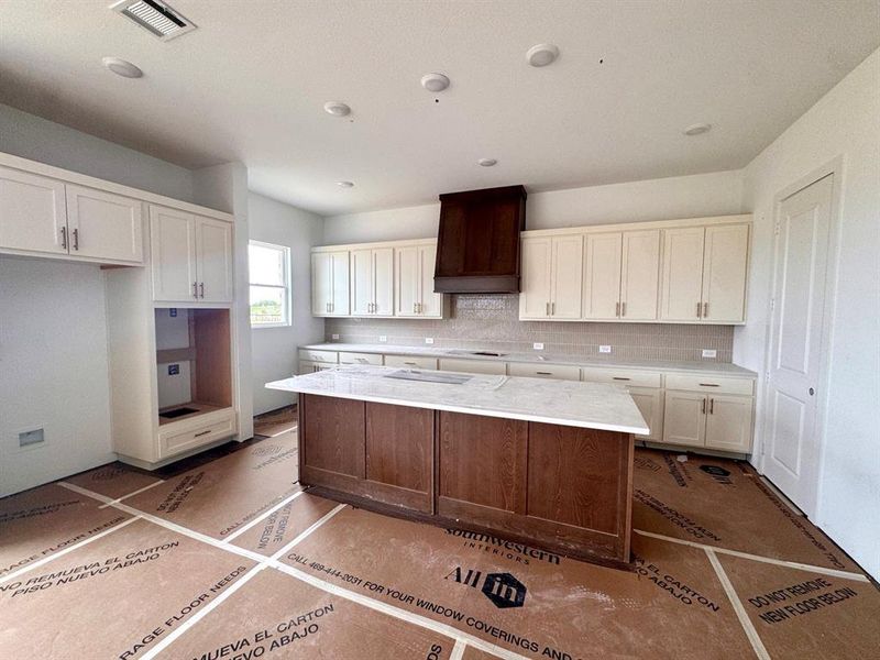 Kitchen Construction Progress featuring the Serene Collection
