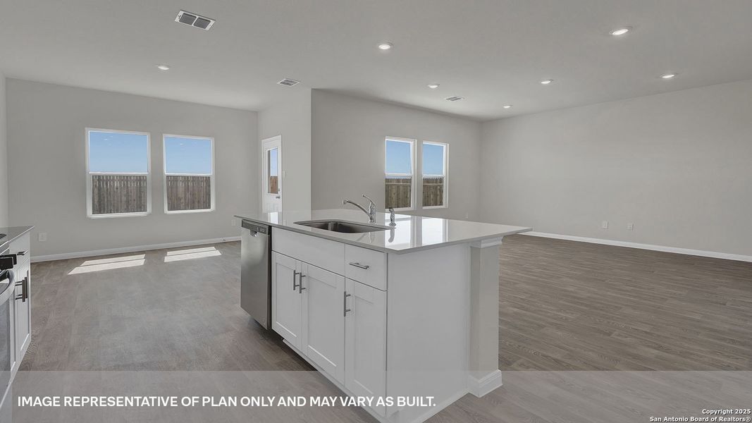 Furnished interior view inside a new home in Whisper South, San Marcos (Image 10).