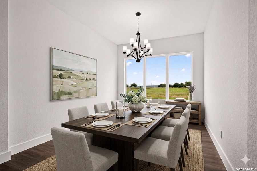 Furnished interior view inside a new home in , Castroville (Image 60).