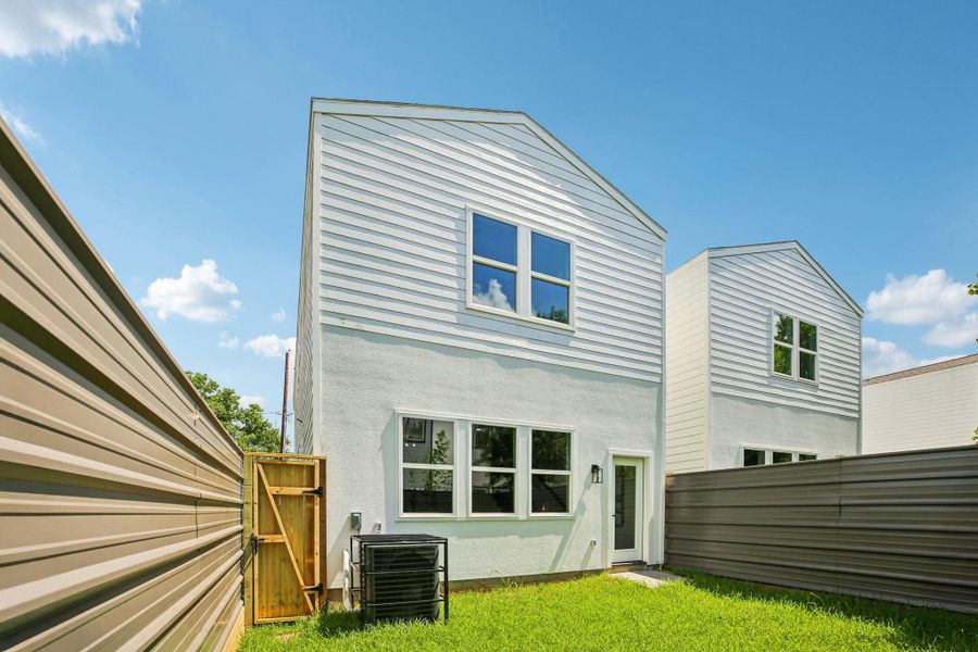 Exterior details and patio area of a home in , Houston (Image 3). Exterior details and patio area of a home in , Houston (Image 3).