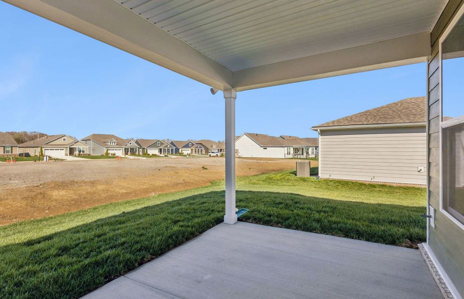 Exterior details and patio area of a home in Del Webb Southern Harmony, Murfreesboro (Image 21).