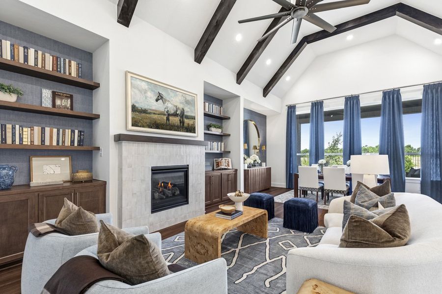 Representative Family Room - some options shown