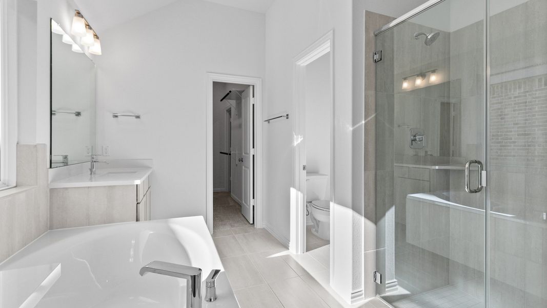 Furnished interior view inside a new home in Beamer Villas, Friendswood (Image 18).