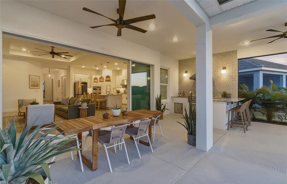 Furnished interior view inside a new home in , Palmetto (Image 40).