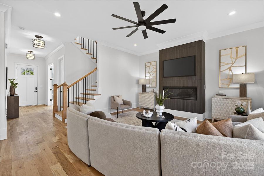 Furnished interior view inside a new home in , Charlotte (Image 12).
