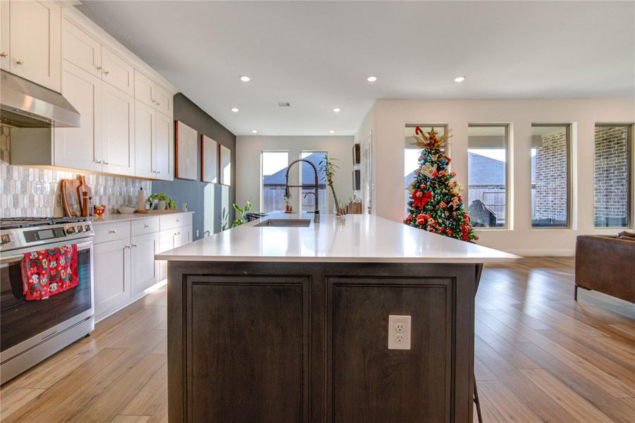 Furnished interior view inside a new home in Jordan Ranch: Vista Collection, Fulshear (Image 6).