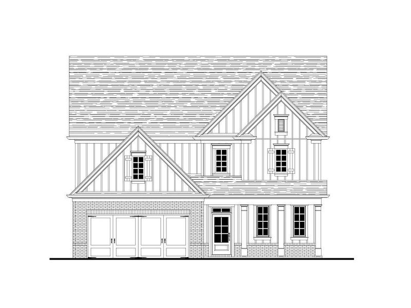 Representative rendering of the exterior for the The Maddox by Walker Anderson Homes (Image 3).