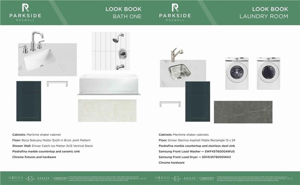 Sample of building materials used in homes in Parkside Roswell, Roswell (Image 31). Sample of building materials used in homes in Parkside Roswell, Roswell (Image 31).