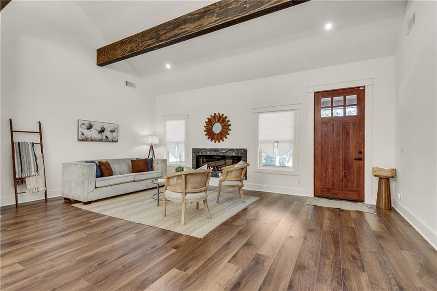 Furnished interior view inside a new home in , Atlanta (Image 43). Furnished interior view inside a new home in , Atlanta (Image 43).