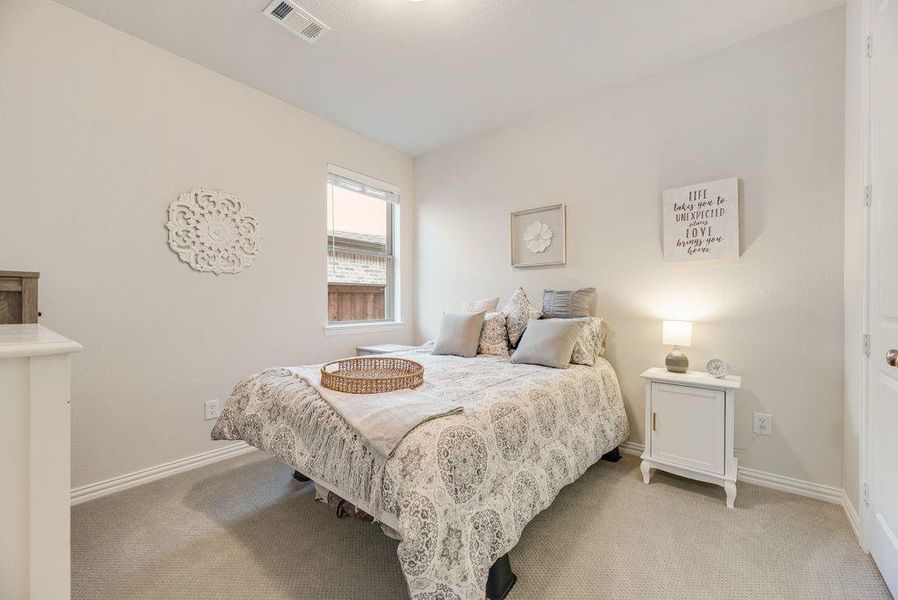 Furnished interior view inside a new home in Reunion, Rhome (Image 25).