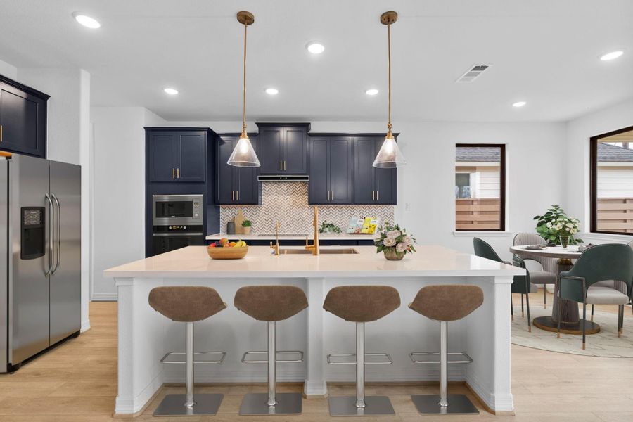 Furnished interior view inside a new home in Austin Point, Richmond (Image 18).