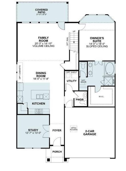 2D floor plan layout of this home in Summerview, Fulshear, TX (Image 4).