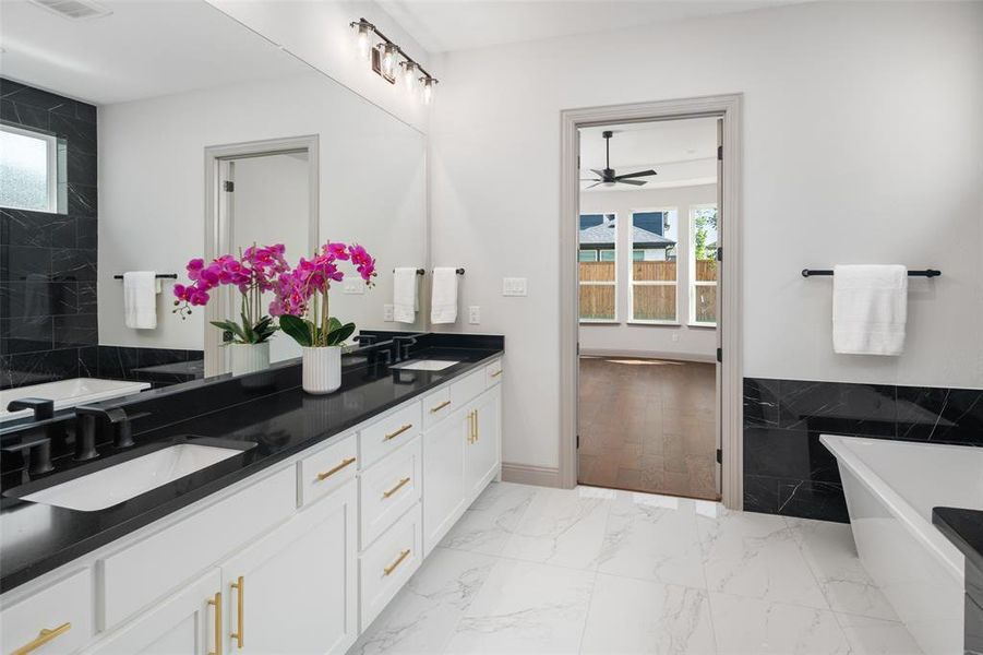 Furnished interior view inside a new home in , Frisco (Image 17).