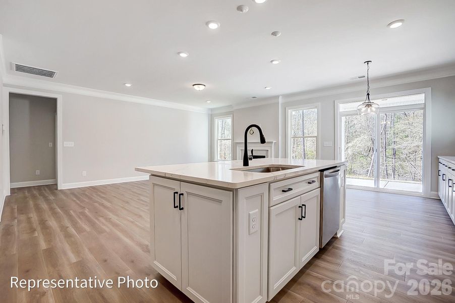 Furnished interior view inside a new home in The Enclave at Laurelbrook, Sherrills Ford (Image 3).