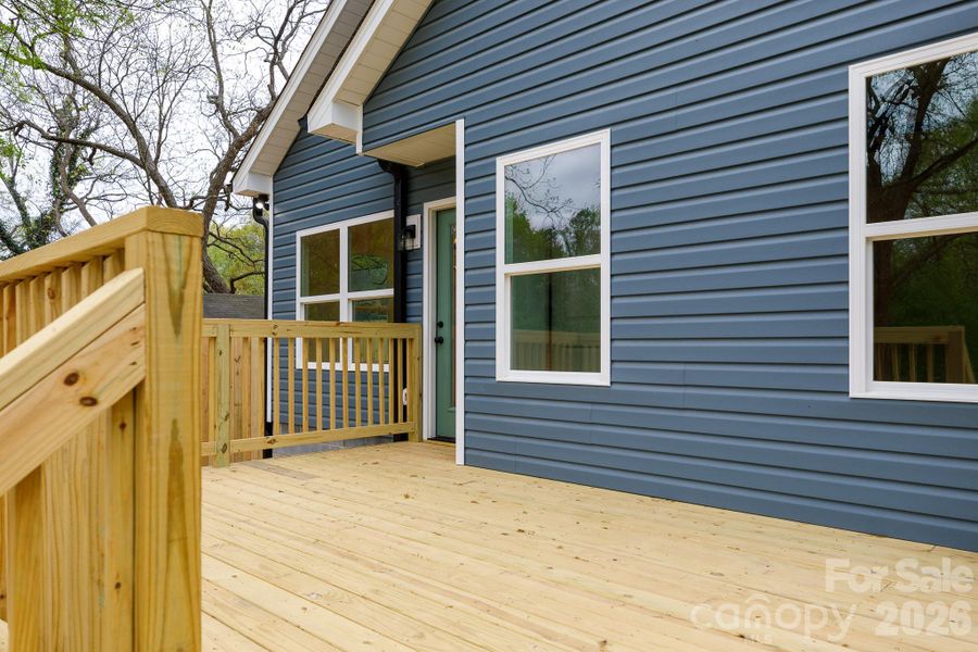 Exterior details and patio area of a home in , Clover (Image 3).
