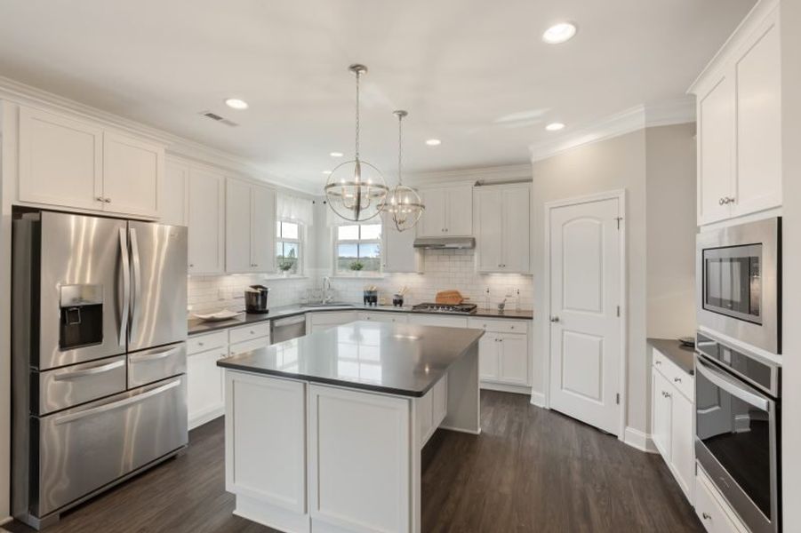 Representative furnished interior of a home built from the Hanover by Keystone Homes NC in Council Creek, Graham (Image 13).