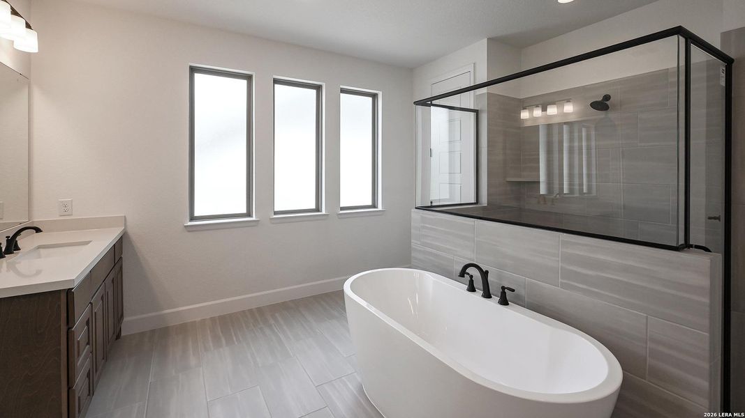 Furnished interior view inside a new home in Johnson Ranch, Bulverde (Image 9).
