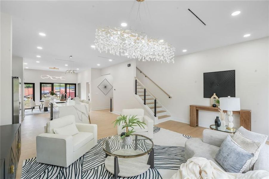Furnished interior view inside a new home in , Decatur (Image 32).