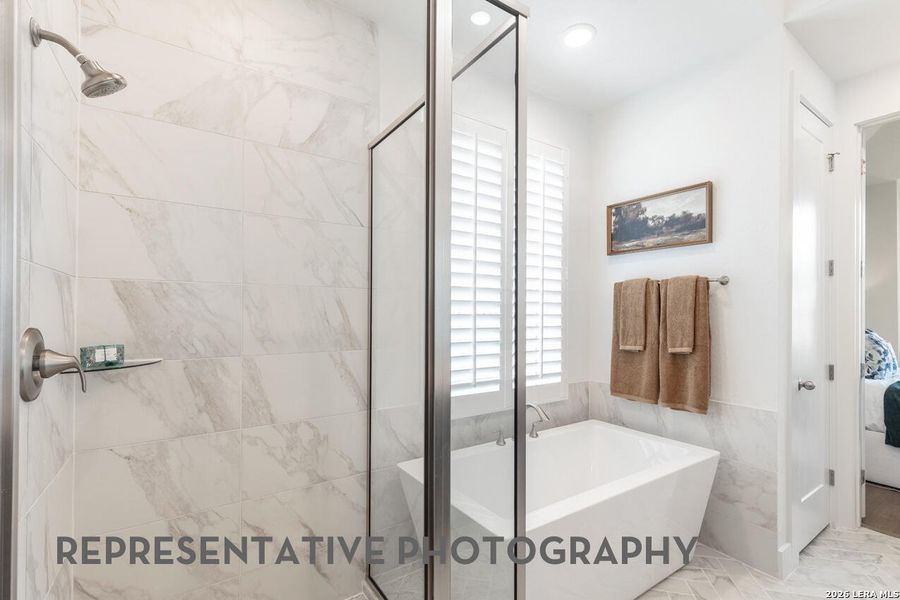 Furnished interior view inside a new home in The Ranches at Creekside, Boerne (Image 26).