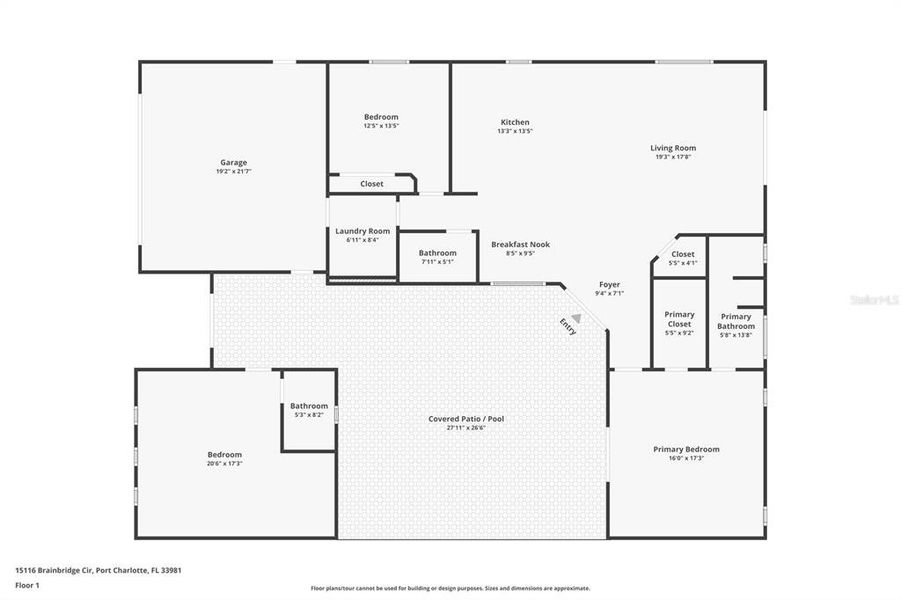 2D floor plan layout of this home in , Port Charlotte, FL (Image 5).