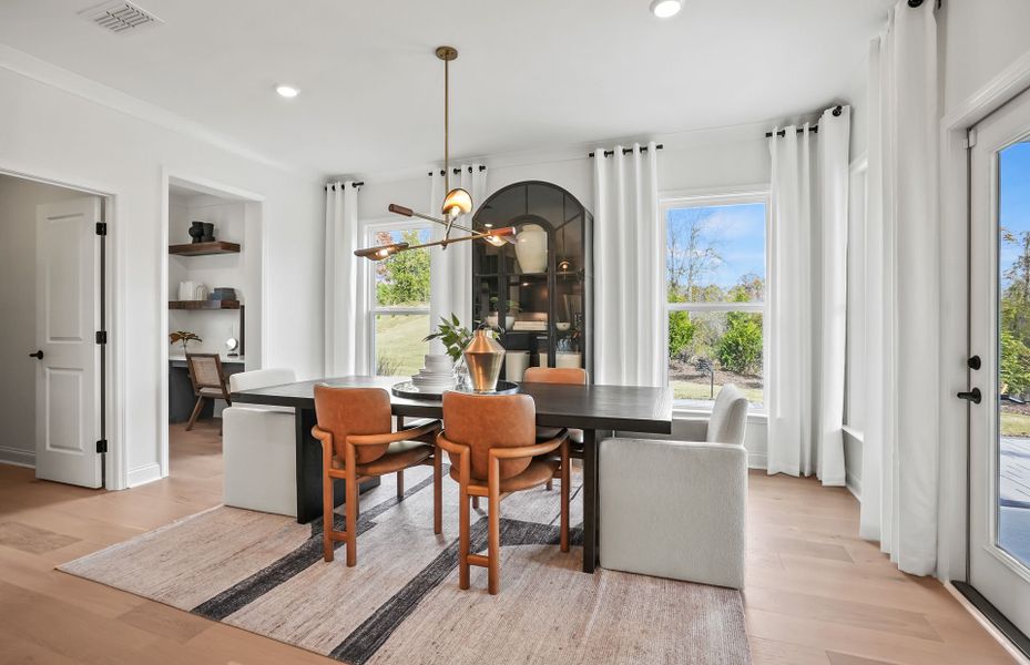 Furnished interior view inside a new home in Elmbrook, Indian Trail (Image 13). Furnished interior view inside a new home in Elmbrook, Indian Trail (Image 13).