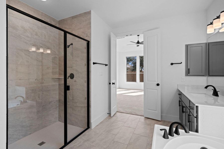 Walk-in shower in Primary Bath