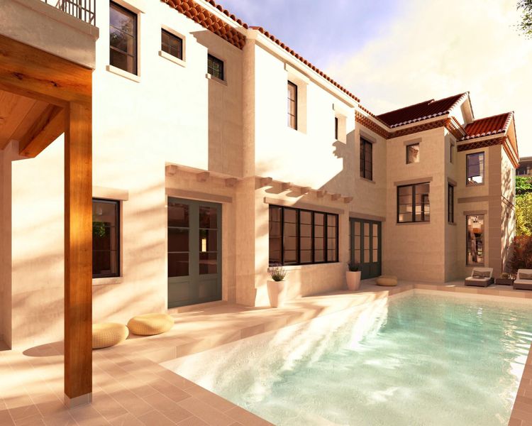 Exterior details and patio area of a home in , Houston (Image 3).