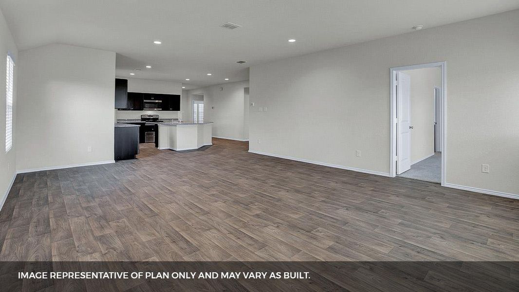 Spacious, unfurnished interior of a new home in Bar W Ranch, Leander (Image 12).