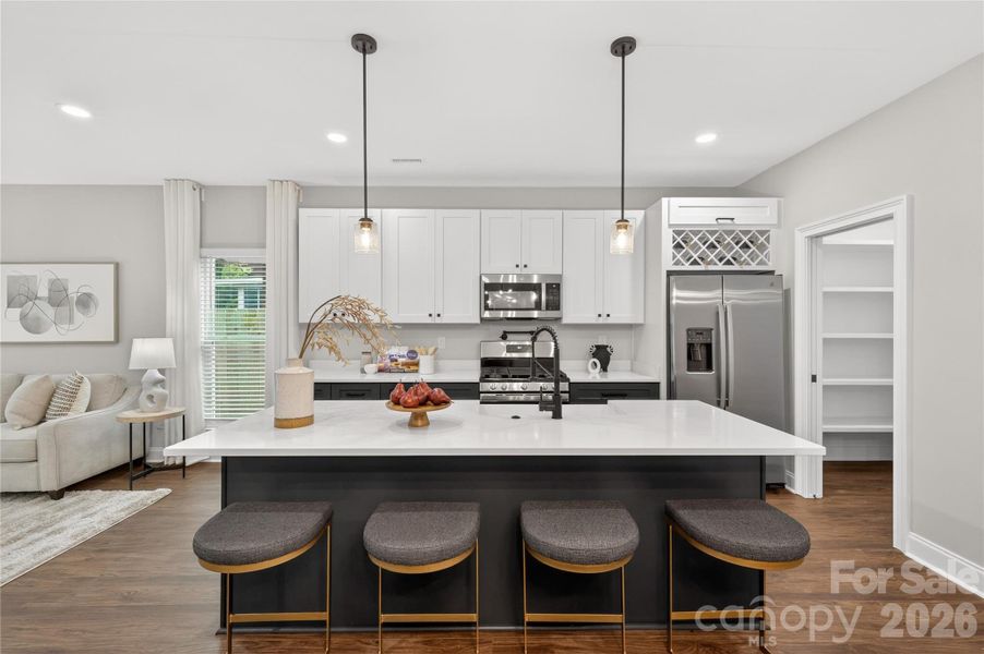 Furnished interior view inside a new home in , Charlotte (Image 15).