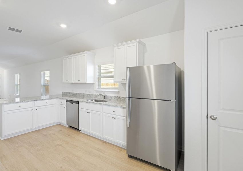 Kitchen with stainless steel appliances Kitchen with stainless steel appliances