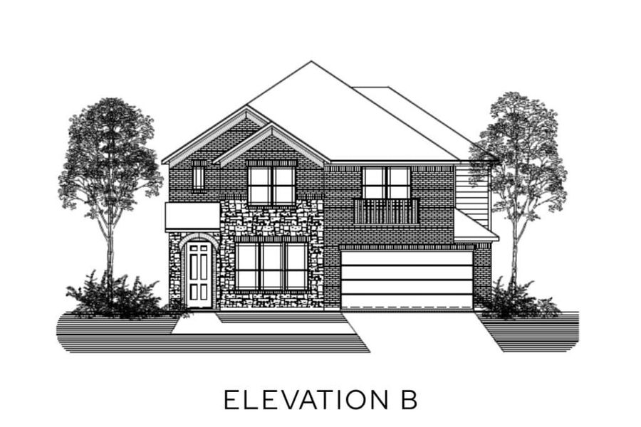 Representative rendering of the exterior for the The Ivywood by Lillian Custom Homes (Image 4). Representative rendering of the exterior for the The Ivywood by Lillian Custom Homes (Image 4).