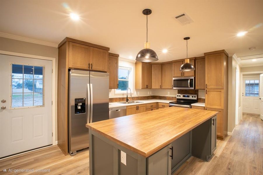 Furnished interior view inside a new home in , Groesbeck (Image 3). Furnished interior view inside a new home in , Groesbeck (Image 3).