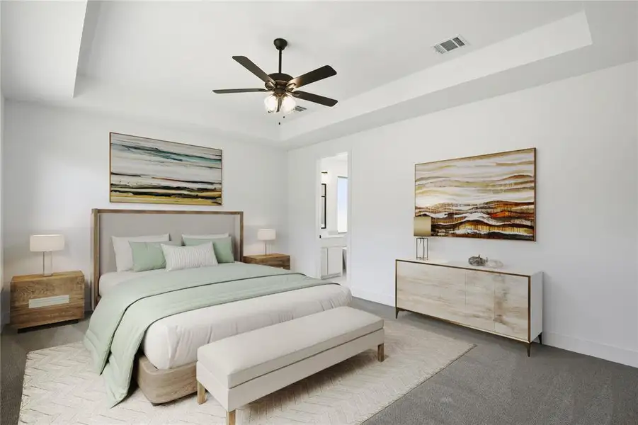 Furnished interior view inside a new home in Talon Hills, Fort Worth (Image 9).