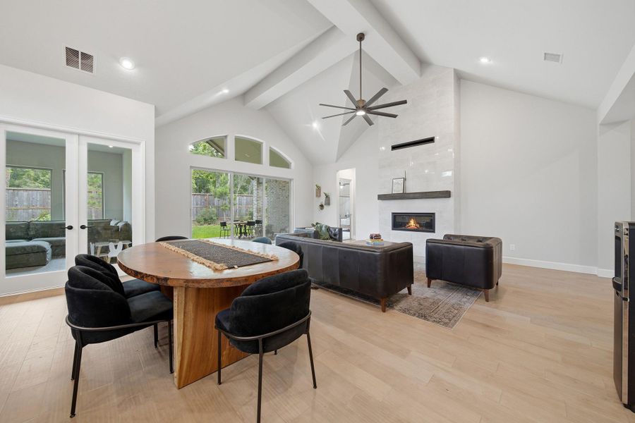 Dining and Living Area
