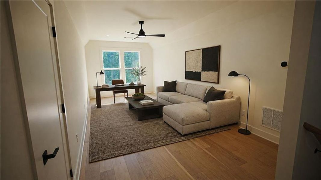 Furnished interior view inside a new home in , Flowery Branch (Image 29).
