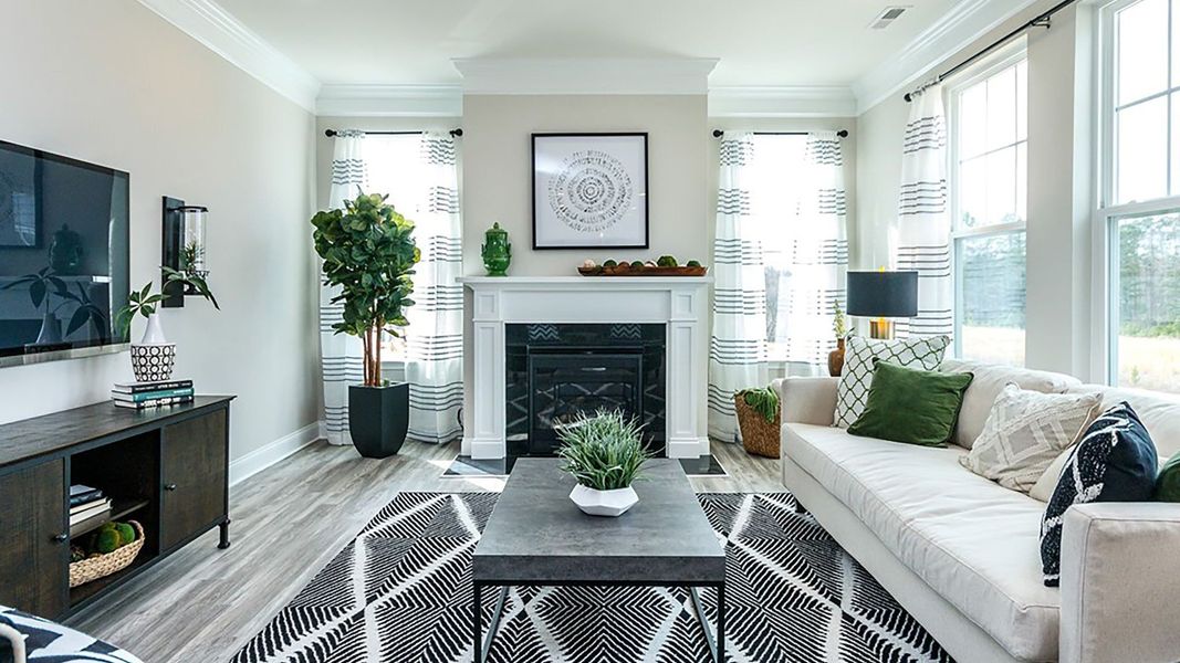 Furnished interior view inside a new home in Station Pointe, Angier (Image 13).