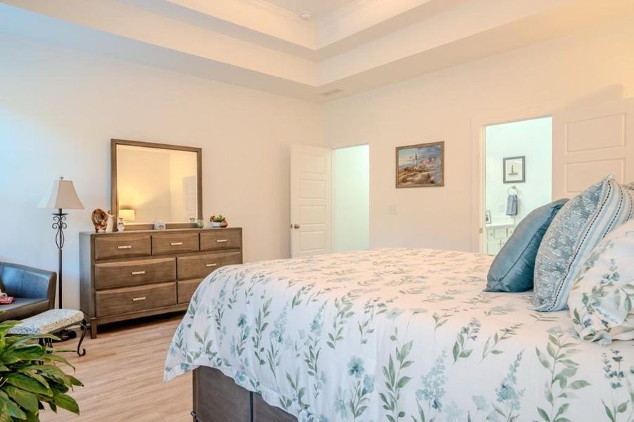 Furnished interior view inside a new home in Crossing Creeks, Monroe (Image 7).