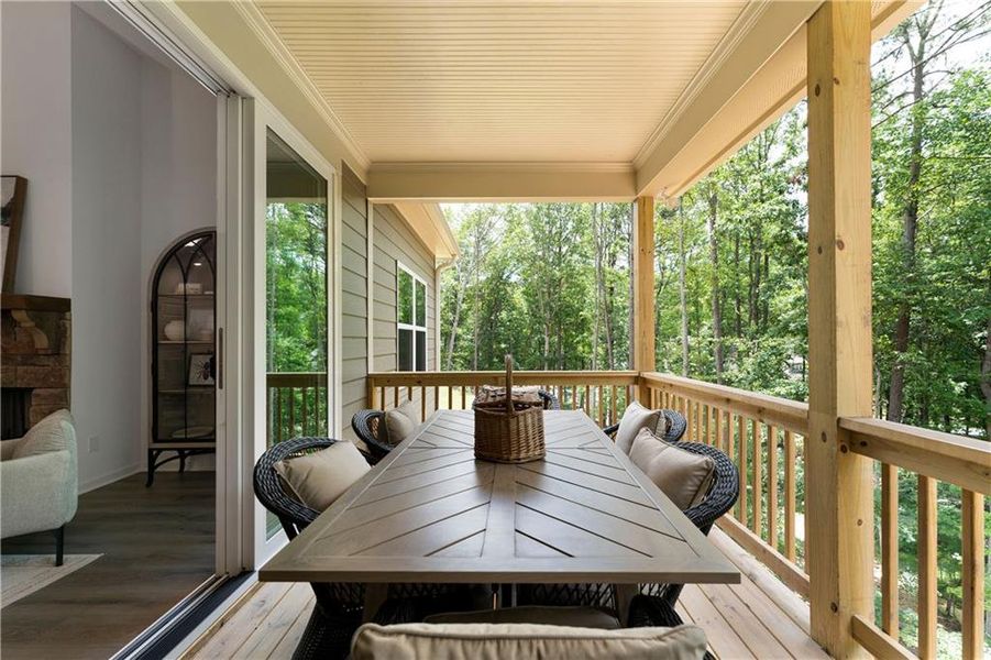 Exterior details and patio area of a home in , Waleska (Image 14).