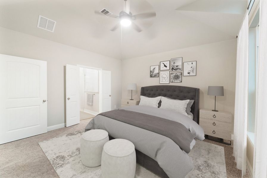 Representative furnished interior of a home built from the Belissimo by Beazer Homes in Bridgeland: Signature Collection, Cypress (Image 6).