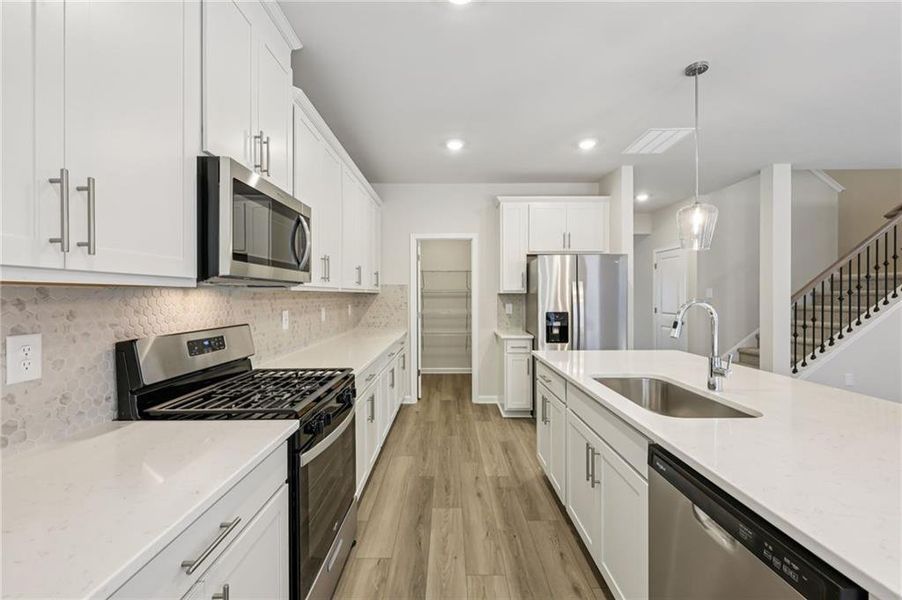 Furnished interior view inside a new home in Parkside at Grayson, Grayson (Image 8). Furnished interior view inside a new home in Parkside at Grayson, Grayson (Image 8).