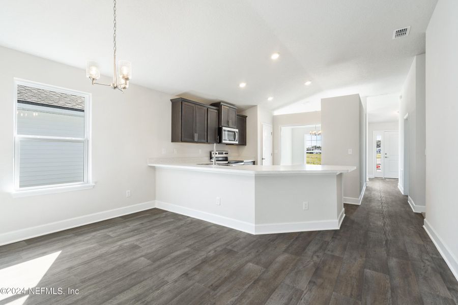 Furnished interior view inside a new home in Summerglen, Jacksonville (Image 8).