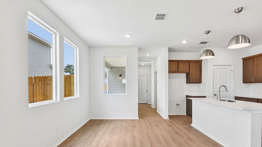 Furnished interior view inside a new home in Valverde, Bastrop (Image 6).