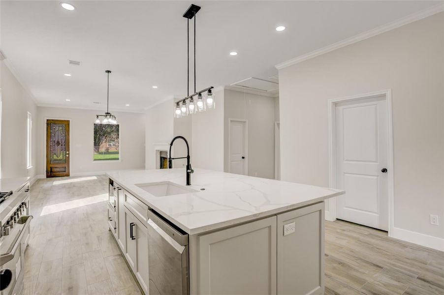 Furnished interior view inside a new home in , Houston (Image 8).