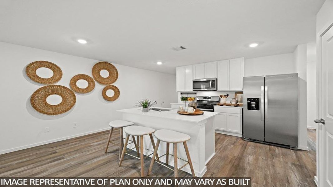 Furnished interior view inside a new home in The Canopies, Splendora (Image 4).