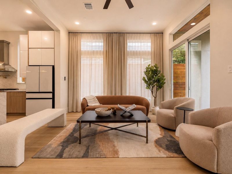 Furnished interior view inside a new home in , Houston (Image 11).