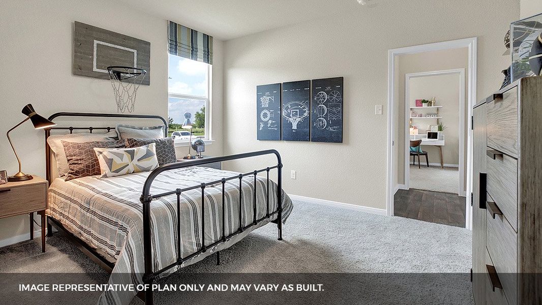 Furnished interior view inside a new home in Southgrove, Kyle (Image 24).