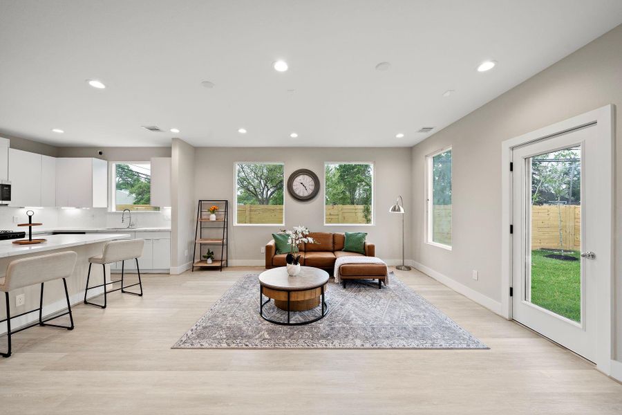 Furnished interior view inside a new home in Scranton Estates, Houston (Image 9).