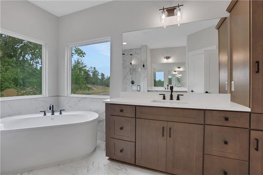 Furnished interior view inside a new home in Arbor West, Dawsonville (Image 15).