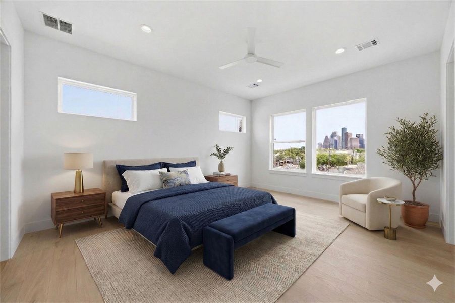 Furnished interior view inside a new home in , Houston (Image 9).